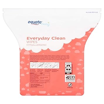 equate fragrance free wipes
