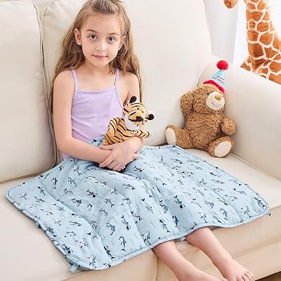 yescool Shark Weighted Lap Pad 2 Pounds Cooling Weighted Lap Pad, Small Weighted Blanket, Weighted Throw Blanket Gift for Travel Indoor Outdoor, 20"x30"