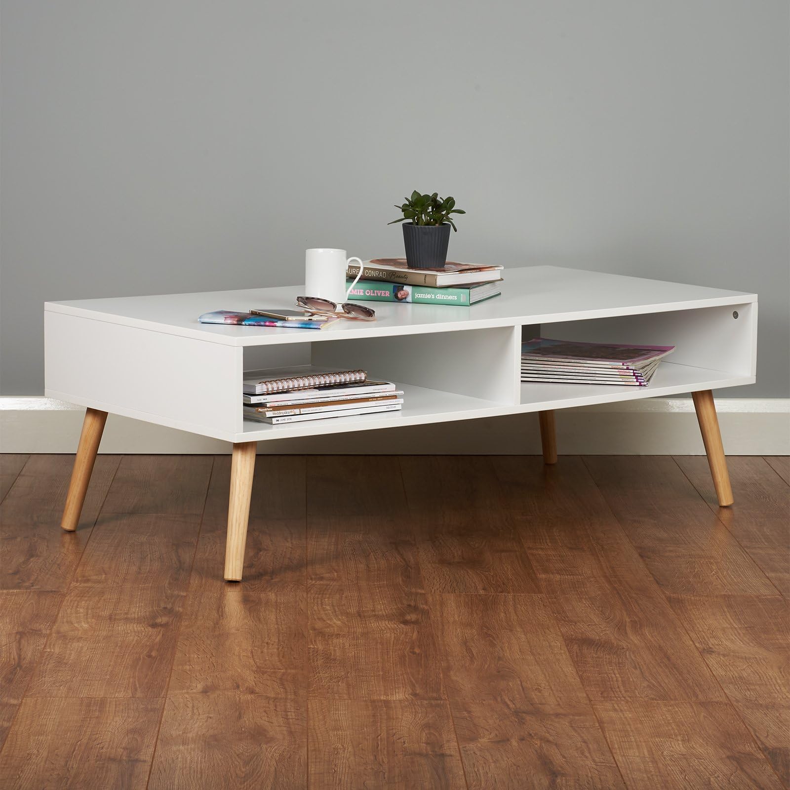 Roost White Coffee Table with Storage