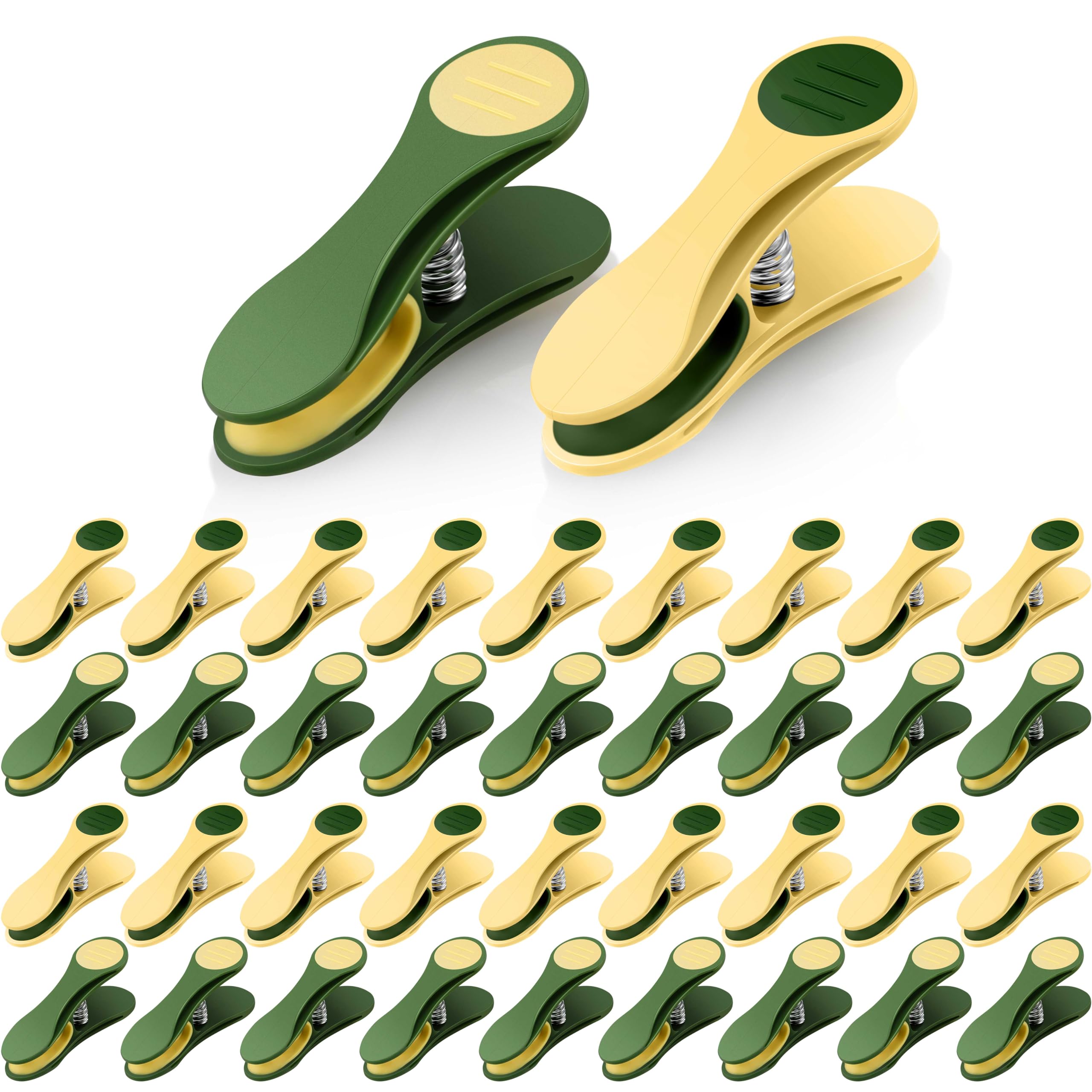 Fabsome Clothes Pegs for Washing Line, Pack of 40 Strong Grip Non Slip Washing Pegs, Soft Grip Long Lasting Plastic Laundry Pegs with Rubber Pad (Bright Colour, 40 Pcs)