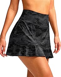 Soothfeel Women's Swim Skirt with Pocket High