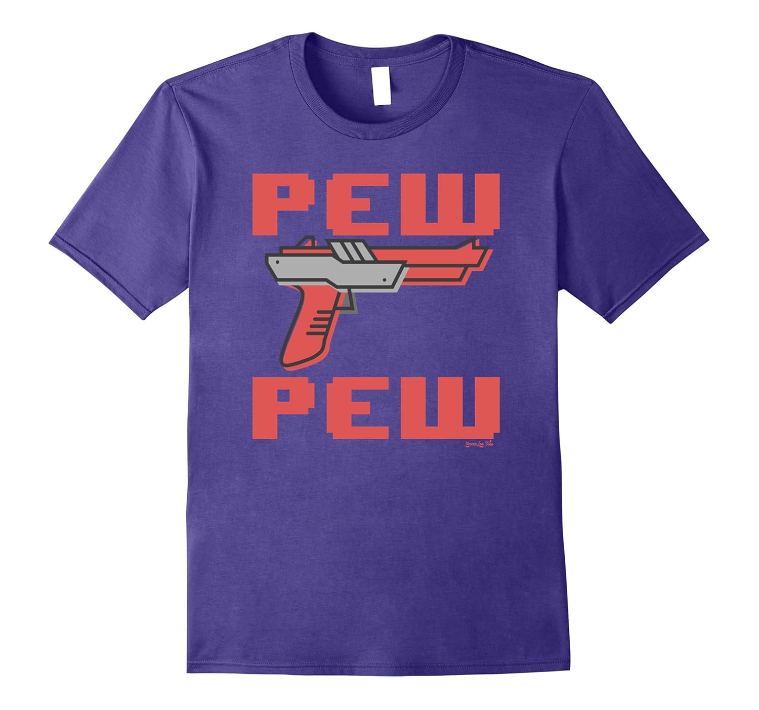 Pew Pew Vintage Video Game Gun Shirt-Art