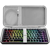 Geekria 75% 84 Key Mechanical Gaming Keyboard Case, Hard Shell Travel Carrying Bag, Compatible with Razer BlackWidow V4 / BlackWidow V4 Pro, GMMK PRO, Keychron Q1 HE (Slim)