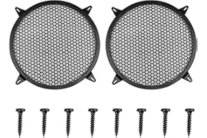 X AUTOHAUX 2pcs Grill Cover 12 Inch Mesh Protector Car Speaker Cover Woofer Subwoofer Grill