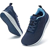 Joomra Women's Wide Walking Tennis Shoes | Athletic Running Sneakers | Wide Toe Box & Rubber Outsole
