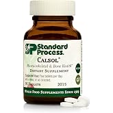 Standard Process Calsol, Musculoskeletal &amp; Bone Health Support, 90 Tablets | Musculoskeletal and Bone Health Supplement, Skeleton Nutrition Supplement with Calcium and Phosphorus