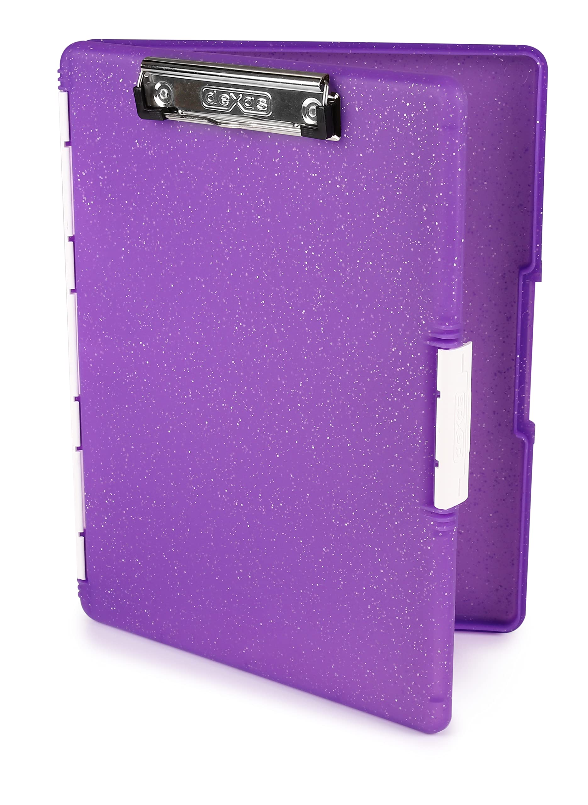 Dexas Slimcase 2 Storage Clipboard with Side Opening, 12.5 x 9.5 inches, Purple Glitter 3517-527GWP — image 1