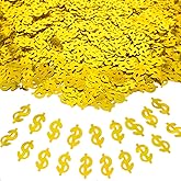 JNSAXMI Dollar Confetti Money Confetti American Casino Sequins Table Metallic Foil Confetti for Wedding Birthday Festival Vegas Bachelorette Party Decoration 1.6OZ (Dollor)