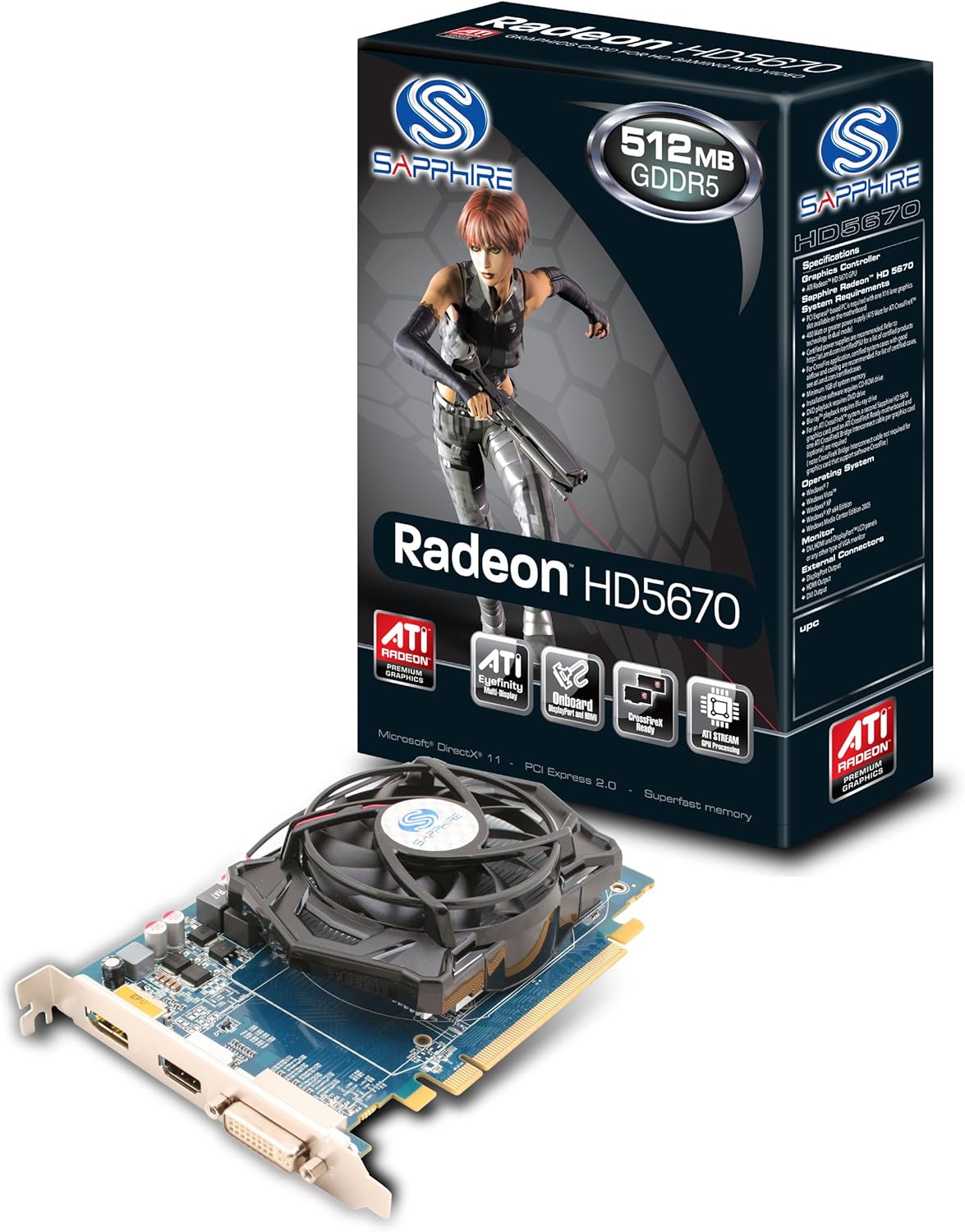 Amazon Com Sapphire Radeon Hd 5670 Pci Express Graphics Card l Electronics