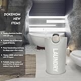 DOKEHOM 125L X-Large Collapsible Laundry Basket Grey XL 79cm 600D view 2