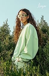 Laemzinv Oversized Square Blue Light Glasses for