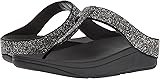FitFlop Women's Fino Quartz Toe-Thong Sandals Black