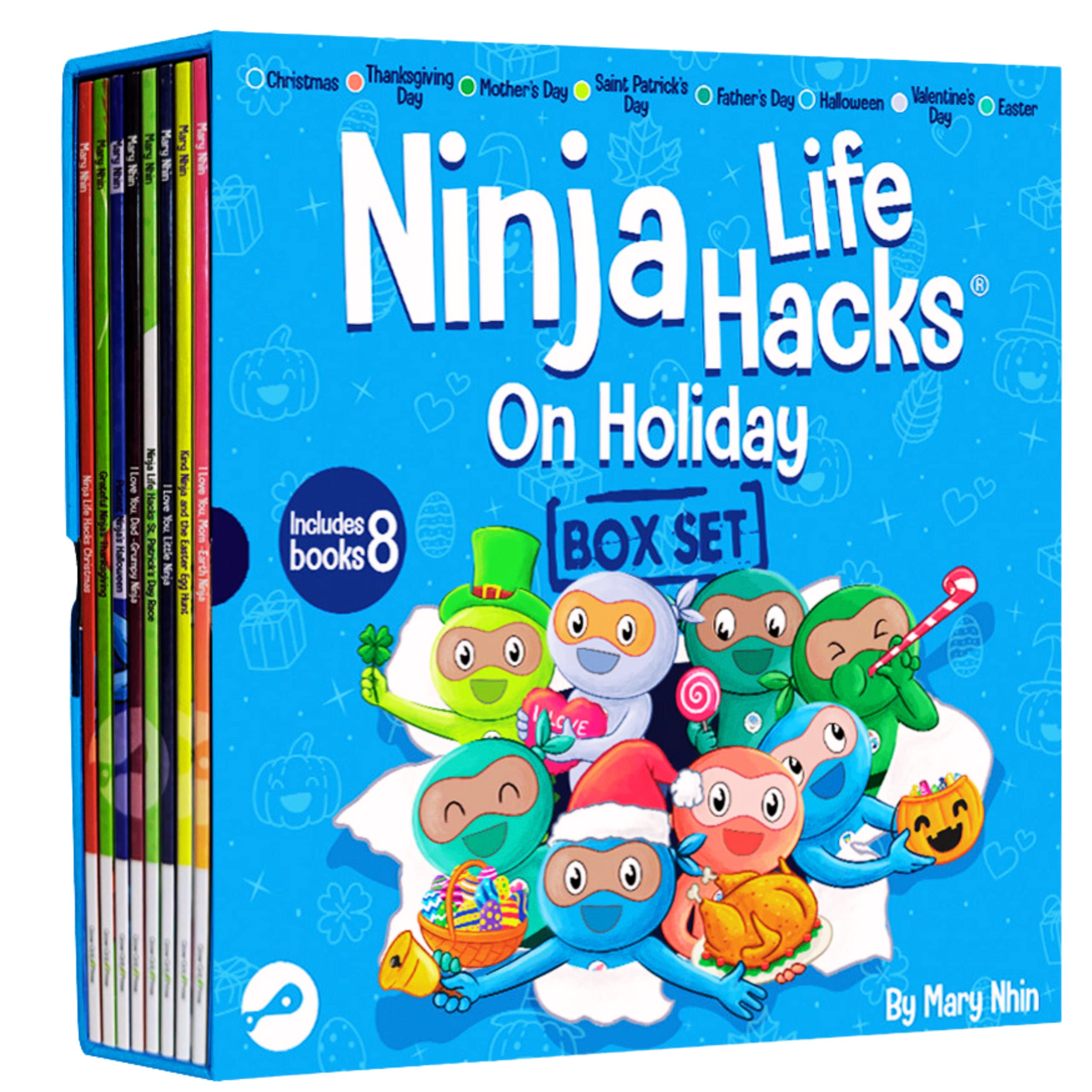 Ninjas On Holiday Box Set (Books 81-88: I Love You, Little Ninja, St. Patrick's Day Race, Kind Ninja and the Easter Egg Hunt, I Love You, Mom -Earth Ninja, I Love You, Dad -Grumpy Ninja….) Ninjas On Holiday Box Set (Books 81-88: I Love You, Little Ninja, St. Patrick's Day Race, Kind Ninja and the Easter Egg Hunt, I Love You, Mom -Earth Ninja, I Love You, Dad -Grumpy Ninja….) Paperback Hardcove