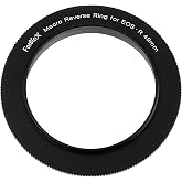 Fotodiox Macro Reverse Ring 49mm Compatible with Canon RF - Camera Mount to 49mm Filter Thread Adapter for Canon RF Mount Mirrorless Cameras, Black (49-CRF)