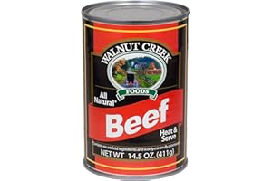 AmishTastes Walnut Creek Canned Beef Chunks, All Natural, Heat & Serve, 14.5 Oz. (Pack of 2)