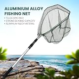 KK'S GLAMS Telescope Fishing Landing Net 1.5M Aluminum Foldable Alloy Pole view 5