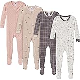 Gerber Unisex Baby 4-Pack Footed Pajamas