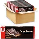Lu Petit Ecolier European Milk Chocolate Biscuit Cookies, 12-5.3 oz Boxes | 6 Cookies Per Pack, Individually Wrapped