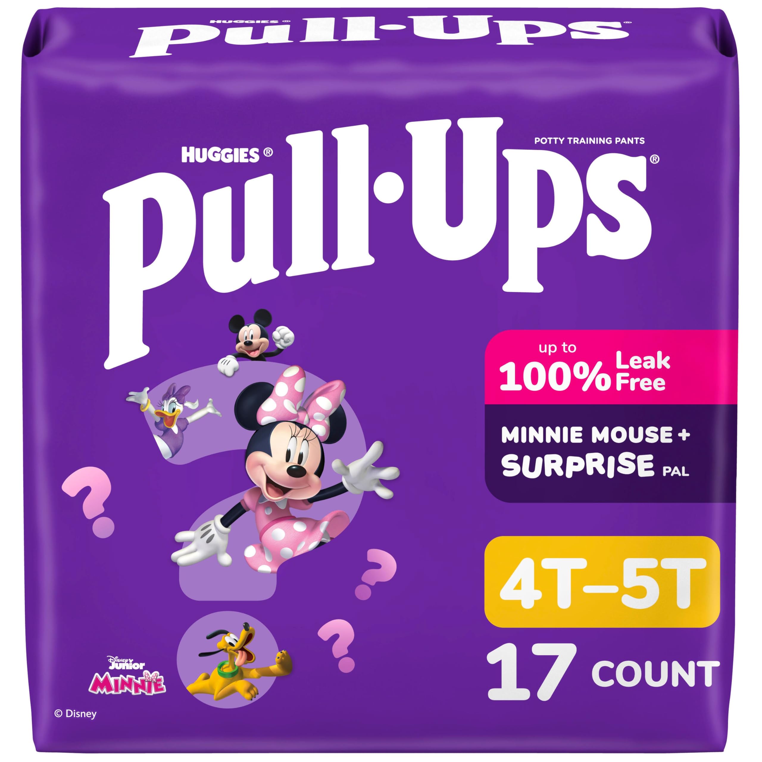 Photo 1 of Pull-Ups Girls' Potty Training Pants, Size 4T-5T Training Underwear (38-50 lbs), 17 Count