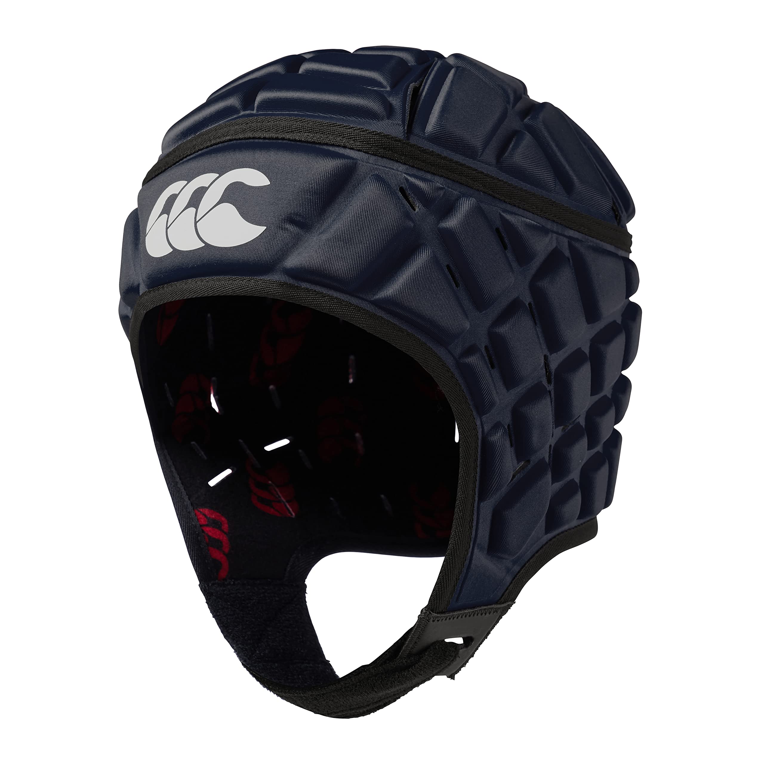 Canterbury CCC Rugby Raze Headguard, Scrum Cap, Full Coverage, Soft-Edged Chin Strap, Designed Holes Aid Ventilation, Foam Padding,Navy,XXS