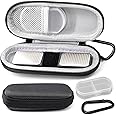 Yewltvep Case for kardiamobile EKG Heart Monitor, Hard case for KardiaMobile 6L, case for Kardia EKG Monitor Comes with Pill Box and Carabiner Clip, Heart Monitor Travel case