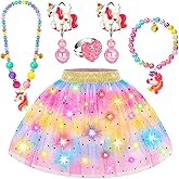 OHARLOBE Princess Dress Up for Girls 4-6,Light Up Dress Up Clothes Toddler Toy,Kids Toys for 3-6 year old Girl Birthday Gift