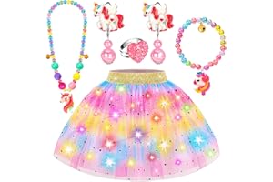 OHARLOBE Princess Dress Up for Girls 4-6,Light Up Dress Up Clothes Toddler Toy,Kids Toys for 3-6 year old Girl Birthday Gift