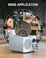 CREWORKS Ozone Generator 45000 mg/h High Capacity Odor Eliminator Timer Display view 6