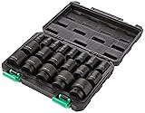 Amazon Basics 19-Piece 1/2-Inch Drive 6 Point