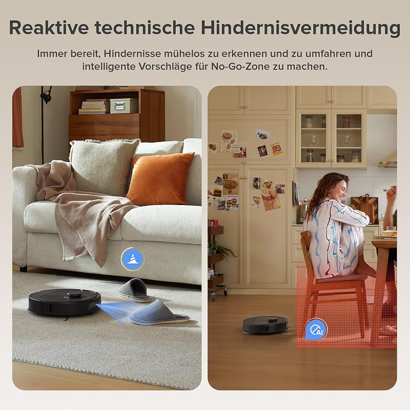 QV 35A Set Saugroboter mit Wischfunktion mit 8.000 Pa Saugkraft