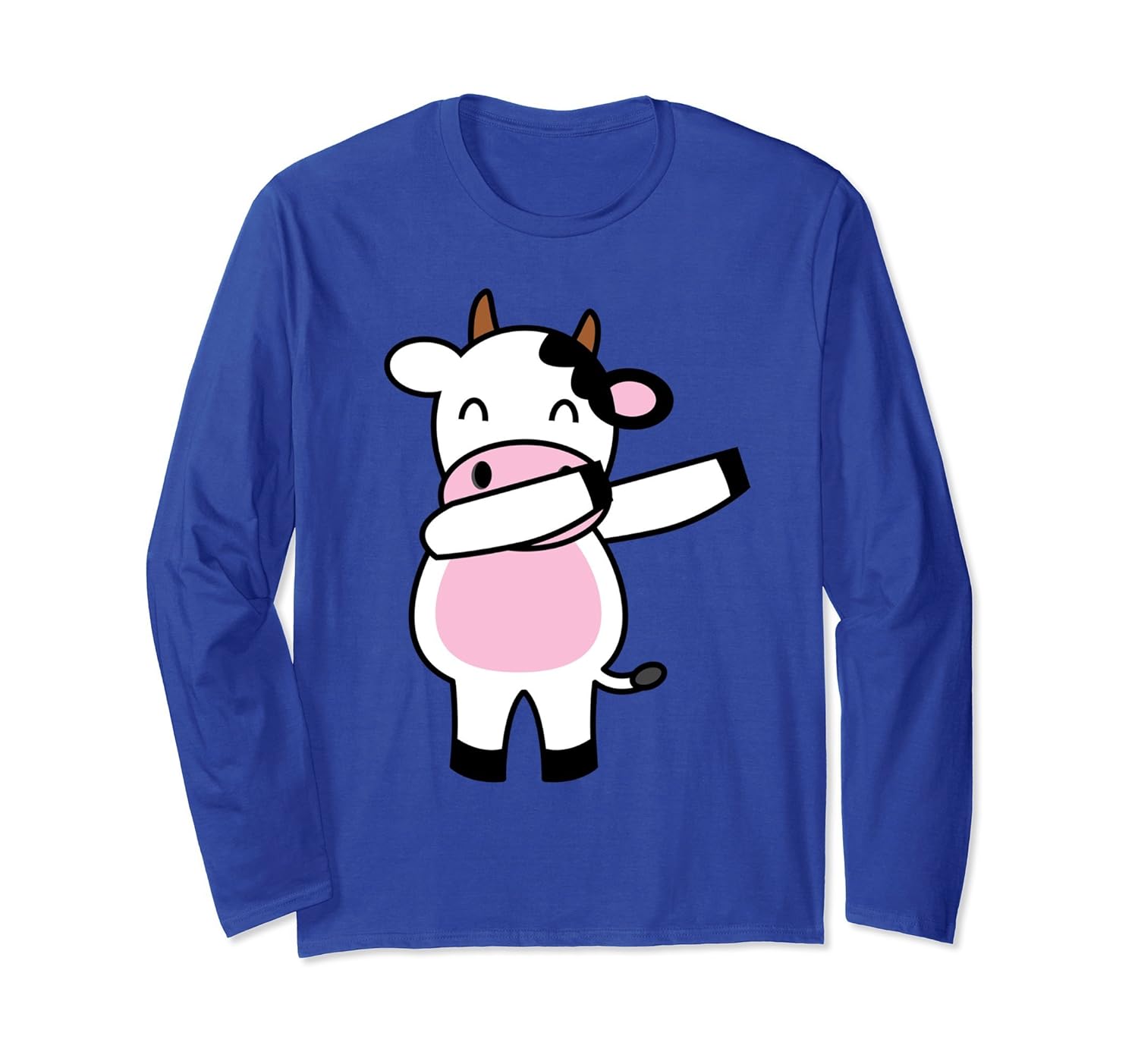 Dabbing COW - CALF Long Sleeve Shirt | Dab Animal T-Shirts-ANZ