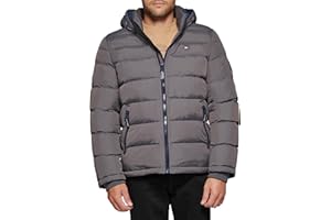 Tommy Hilfiger mens Classic Hooded Puffer Jacket