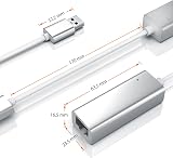 CSL USB 3.0 to RJ45 Gigabit Ethernet Network Adapter Mac OS X Windows Silver view 3