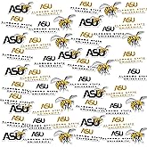 Alabama State University Spirit Logos 50ct Vinyl Large Deluxe Stickers Variety Pack - Laptop, Water Bottle, Scrapbooking, Tablet, Skateboard, Indoor/Outdoor