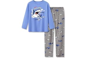 Beezizac Pajamas for Boys Game/Ninja/Dinosaur Long Sleeve & Pants PJ Size 6-18