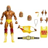 Mattel WWE Ultimate Edition Hulk Hogan Action Figure &amp; Accessories | "Hollywood" Hulk Hogan 6-inch Collectible includes Swappable Heads &amp; Hands, 30 Articulation Points​​​
