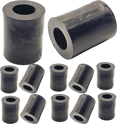 Universal Hardware 12 pcs M6 Nylon Spacers Standoffs 25mm Black 3-30mm