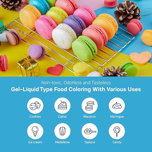 ELTIN FOOD COLORING SET V1 – GEL FOOD COLORING LIQUID FOR BAKING | EDIBLE FOOD DYE COLORING FOR CAKE DECORATING, COOKIE DECORATING, SLIME | EASTER, CHRISTMAS, HALLOWEEN FOOD COLORING GEL | VEGAN GEL FOOD COLORING SET (12 COLORS, 0.35OZ/EA)