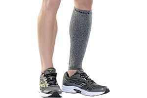 Zensah Calf/Shin Compression Sleeve - Made in the USA Single Leg Compression Sleeve for Shin Splint Relief, Recovery, Running
