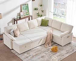 PaPaJet Sofa Bed, 112 Inch Sleeper Sofa, Oversized