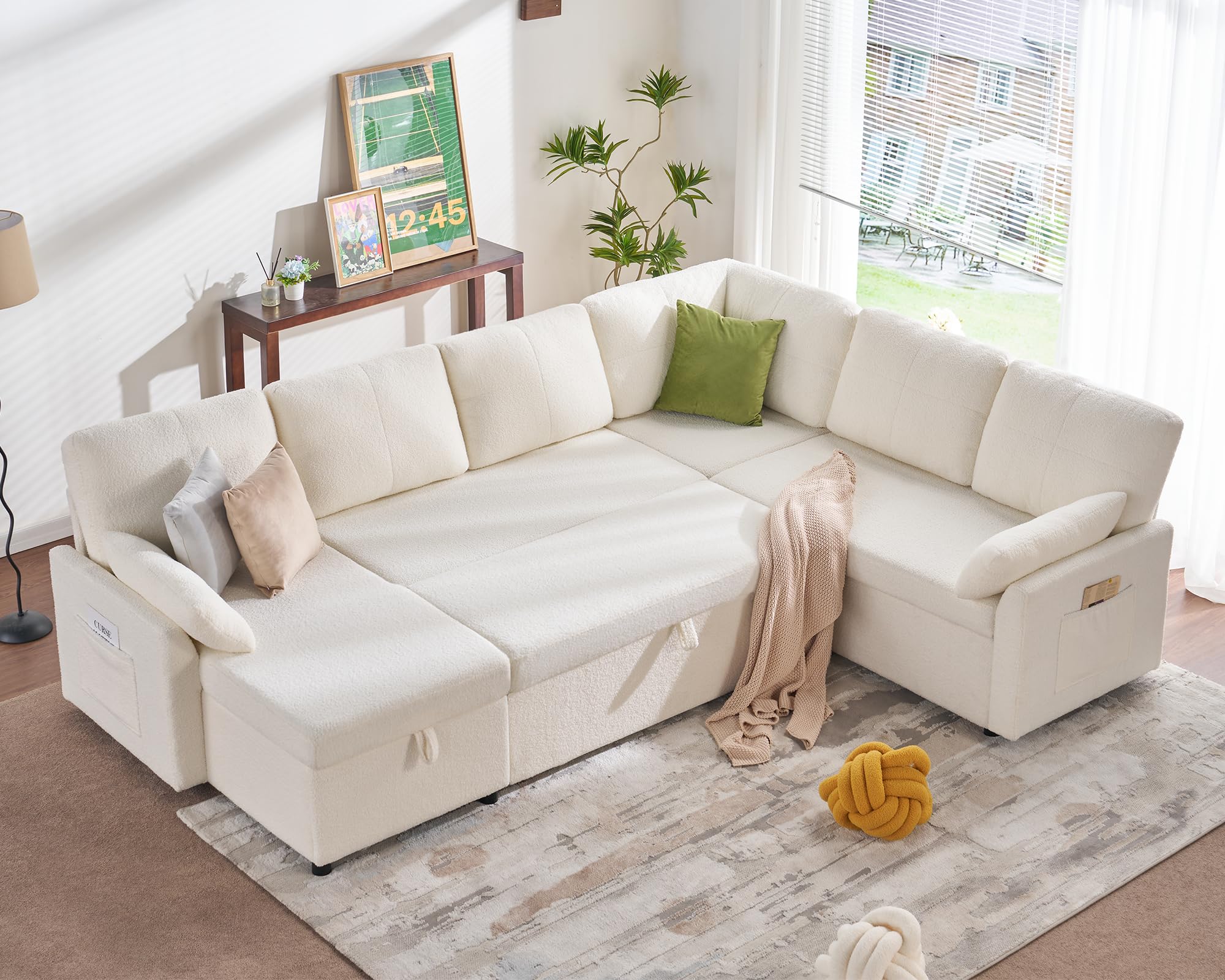 PaPaJet Sofa Bed, 112 Inch Sleeper Sofa, Oversized
