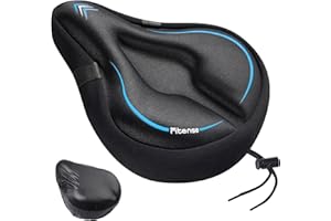 Fitense Bike Seat Cushion, Comfort Bike Seat Cover for Men Women, Exercise Bicycle Seat Cushion Padded Cover Compatible with Peloton, Mountain Stationary Bikes