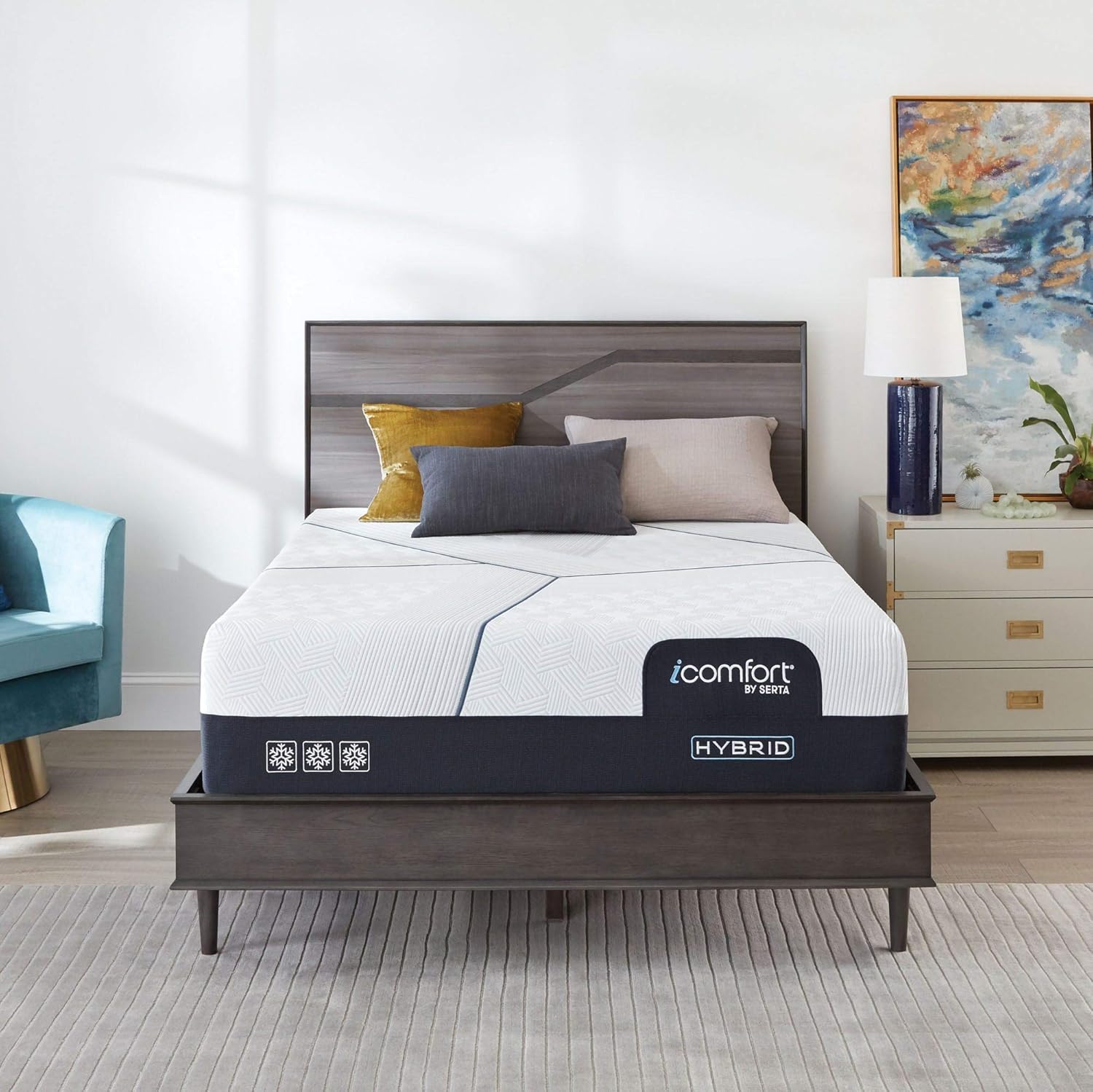 Serta Queen Hybrid CF3000 13.5 Inch Plush Mattress