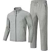 Rdruko Men's Fleece Sweat Track Suits 2 Piece Set Winter Warm Athletic Jogging Tracksuits Sweatsuits Sets