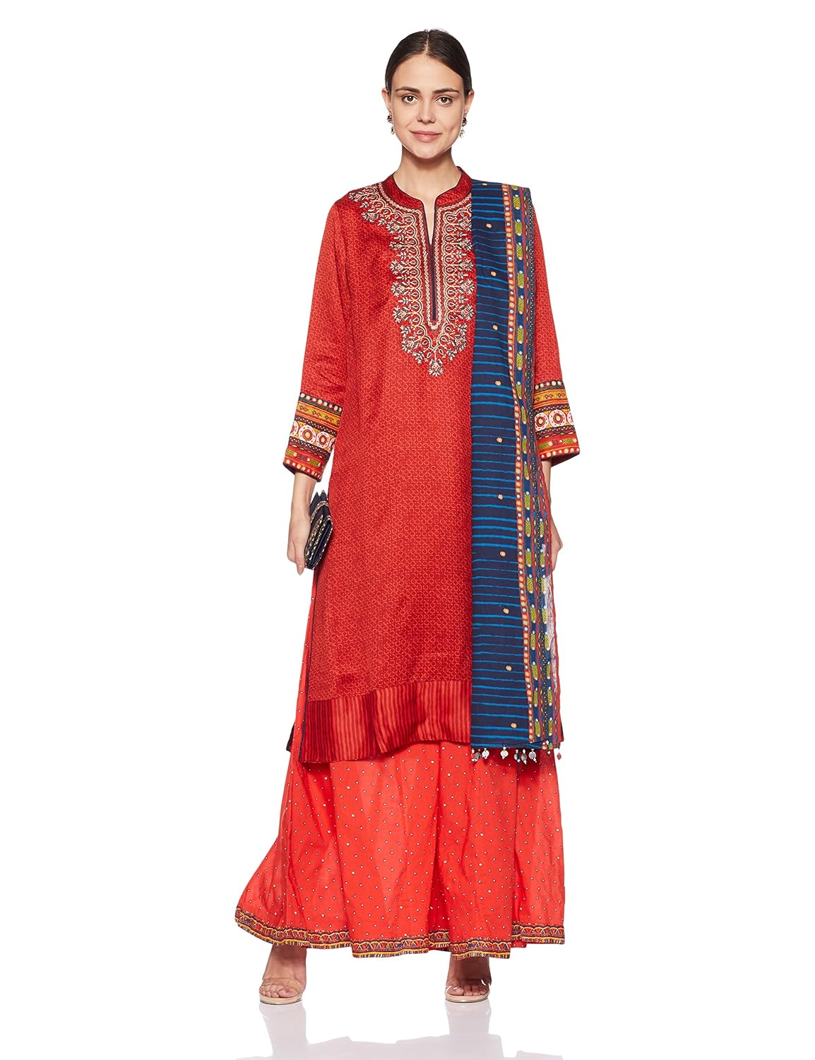 biba women's straight salwar suit