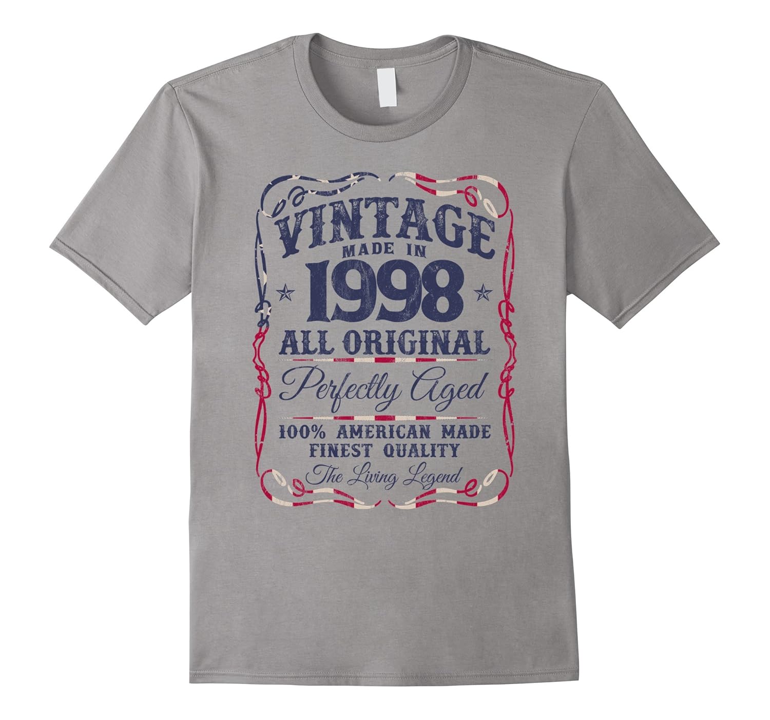 Vintage Legend Born In 1998 T-Shirt 19th Birthday USA-Rose