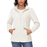 TACVASEN Women's Soft Fleece Jacket Lightweight Full Zip Sweatshirts Coat Casual Winter Warm Sweaters with Pockets
