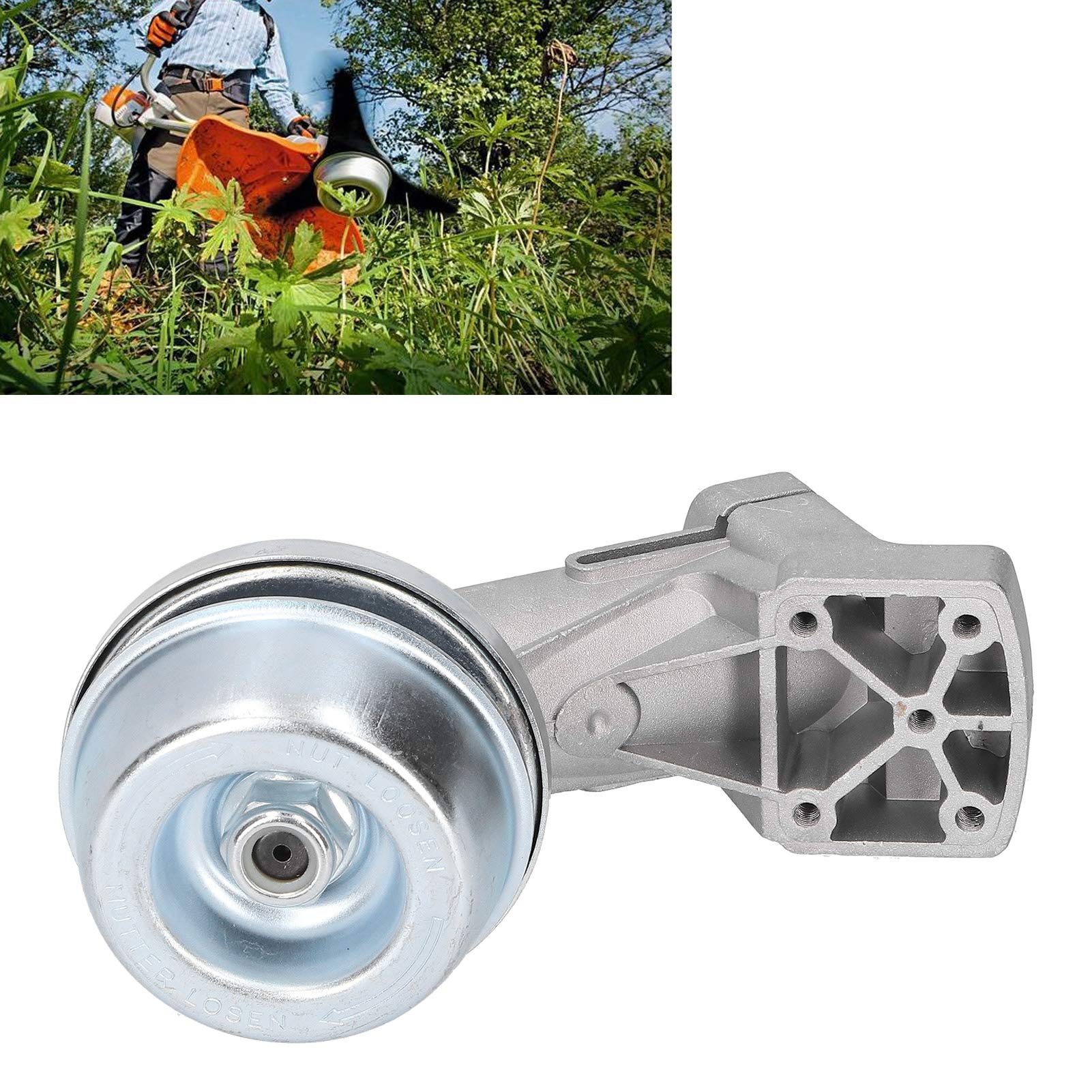 String Trimmer Gear Box Head,Gearbox Gear Head Stable Performance Trimmer Gear Head for Stihl FS100 FS120 FS130 FS200 FS250, 4137 640 0100 Replacement Parts for Trimmer Blade Install