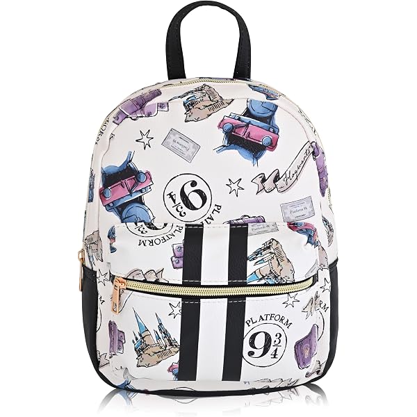 Loungefly Harry Potter Trilogy Triple Pocket Mini Backpack Clothing, Shoes & Accessories