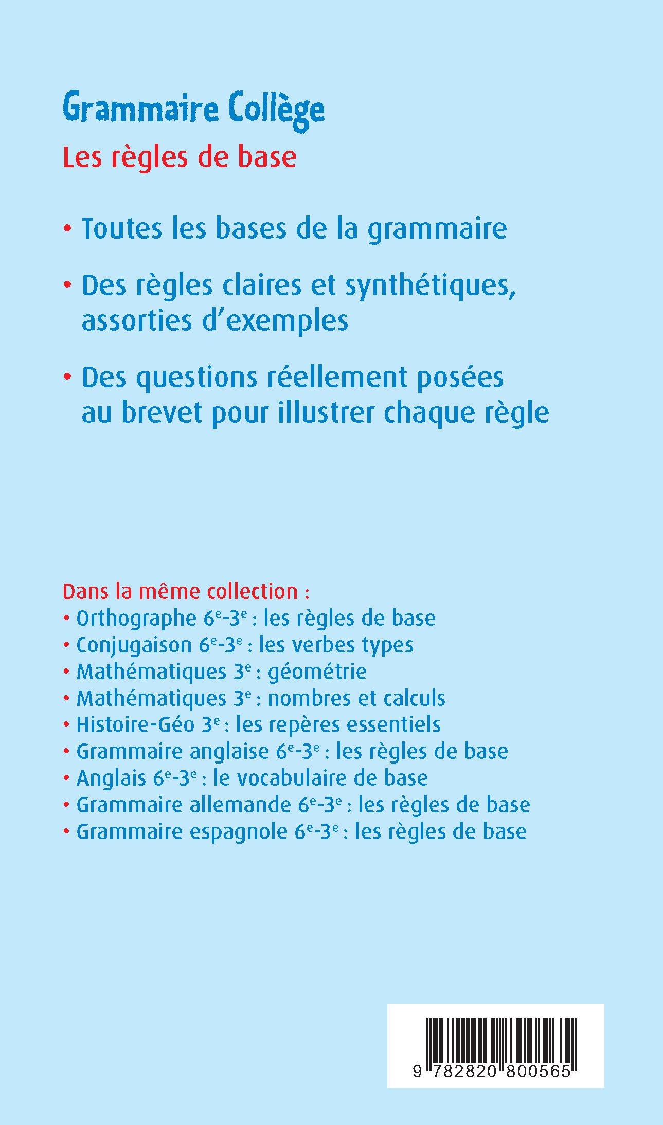 Amazon Fr Carnet Grammaire 3e Les Regles De Base Rue Des Ecoles Livres Amazon Fr Carnet Grammaire 3e Les Regles De Base Rue Des Ecoles Livres